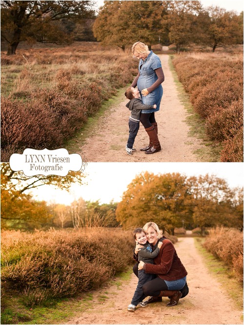 Zwanger fotoshoot op locatie - Herfst